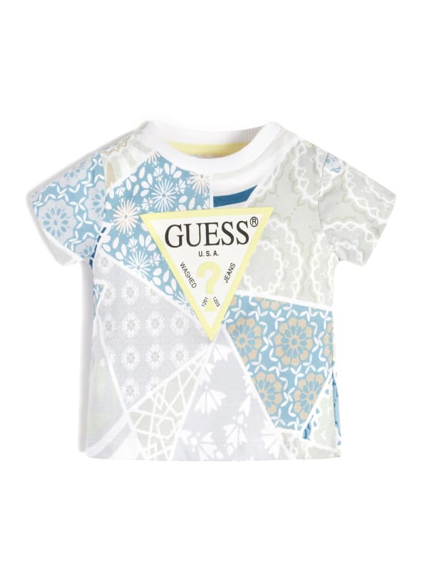Patchwork Logo Tee (3M-7) GUESS