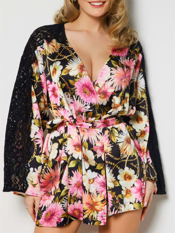 Eco Rose Floral Robe GUESS
