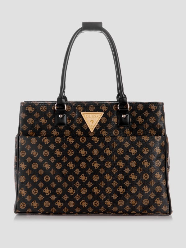 Guess Jeans Brown Polyethylene Handbag