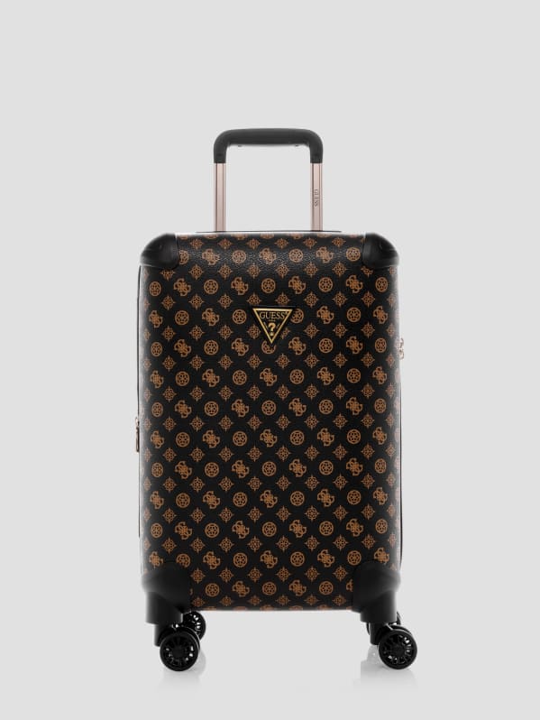 GUESS Wilder Peony 20 8 wheel Suitcase Brown One Size