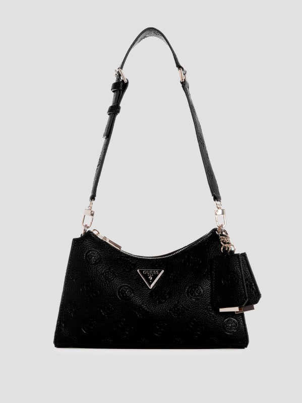GUESS Cresidia Top zip Shoulder Bag Black One Size