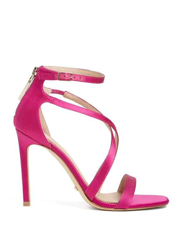 Pink strappy heels 2025