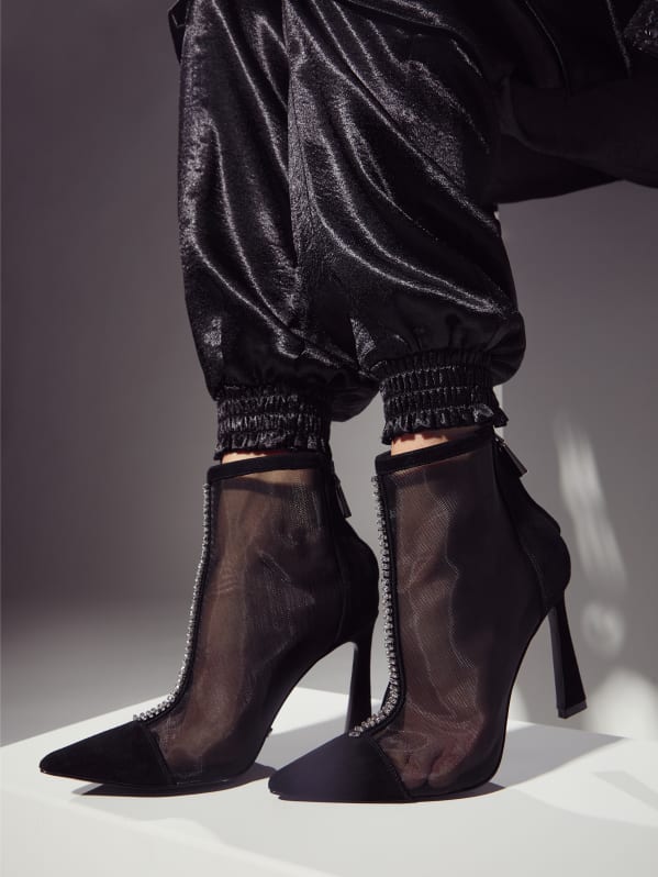 Zara mesh boots cheap