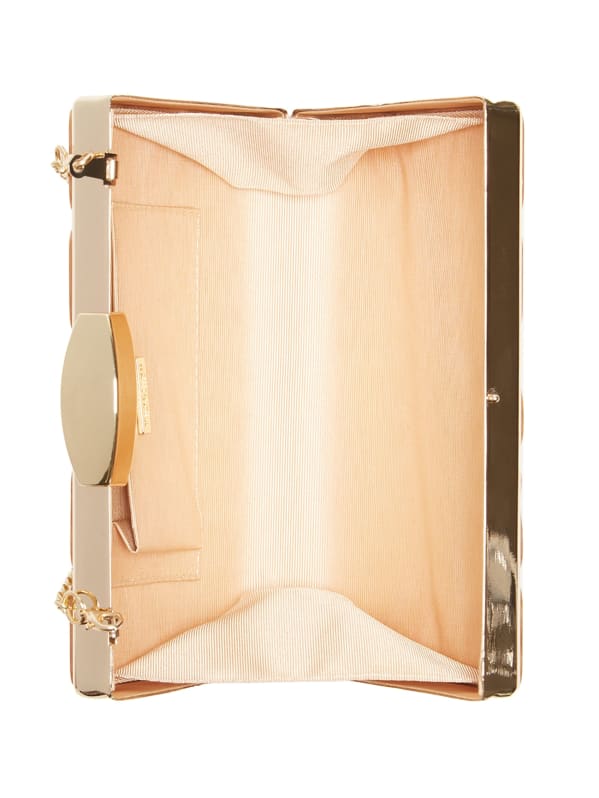 MARCIANO Emma Lucite Clutch White One Size
