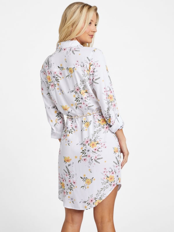 Misti Printed Shirt Dress | GUESS Factory