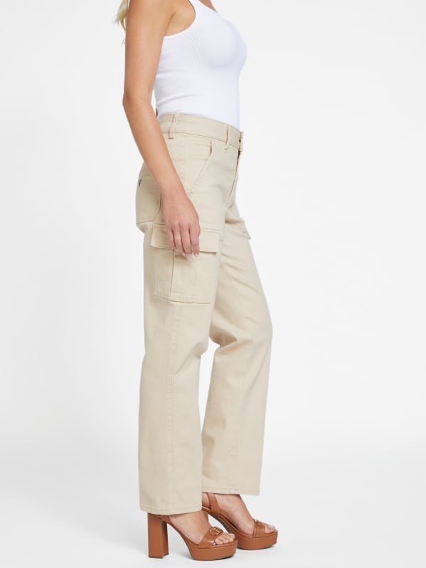 Hailey High-Rise Cargo Jeans | GUESS Factory
