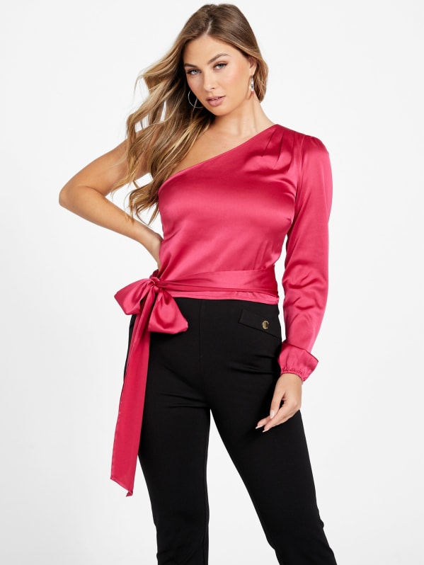 Vivian One Shoulder Top GUESS Factory