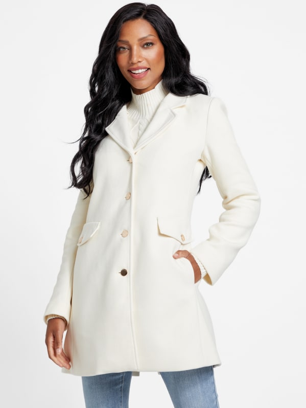 Oralia Faux Fur Shawl Coat GUESS Factory