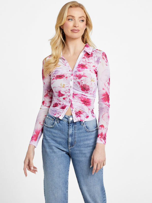 Berrie Mesh Shirt GUESS Factory Ca