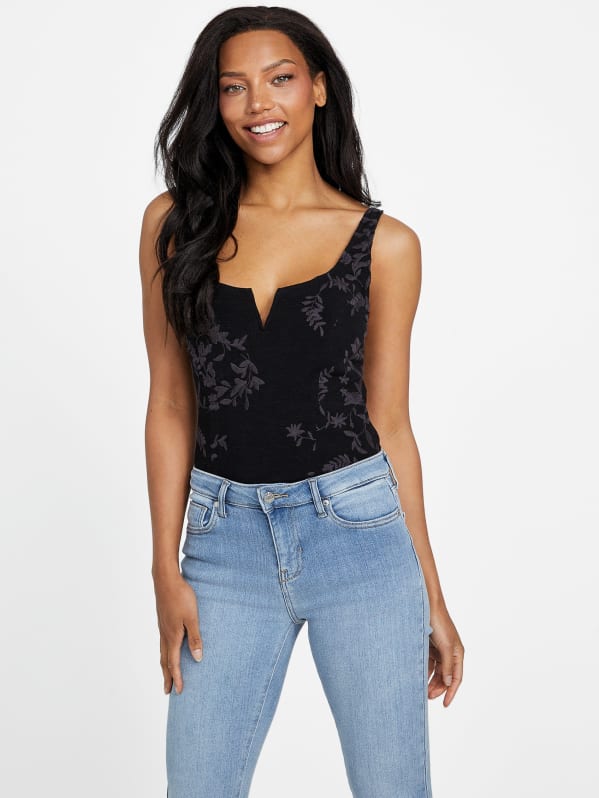 Guess black lace clearance bodysuit