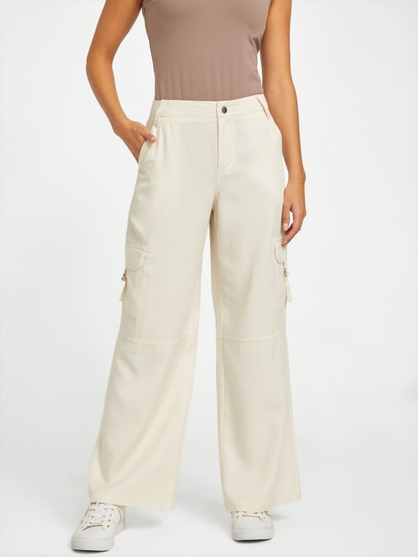 Factory Lena Cargo Pants White S