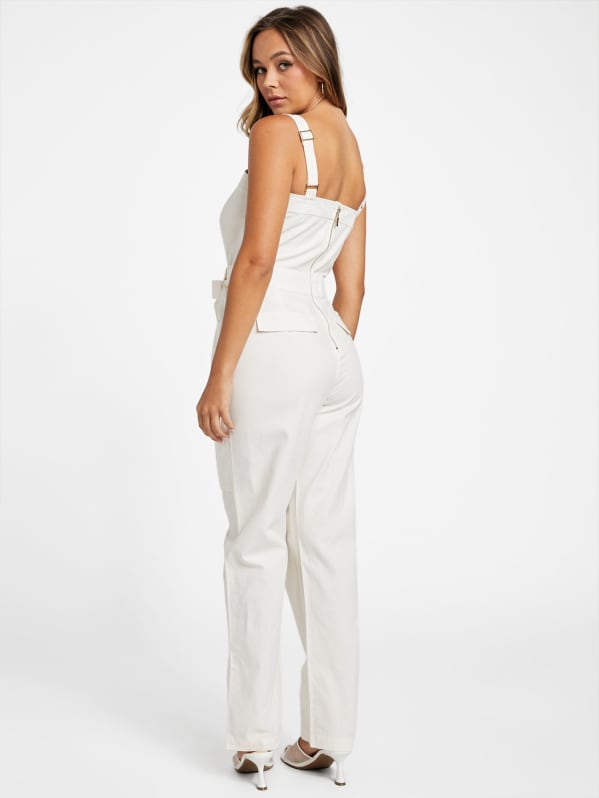 Factory Neriah Cargo Jumpsuit Beige M