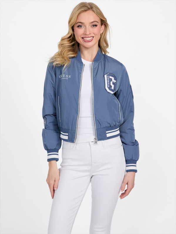 Factory Ralia Varsity Jacket Blue M