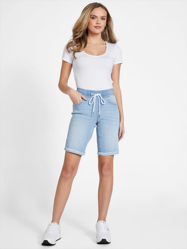 Factory Eco Katya Denim Jogger Shorts Blue M