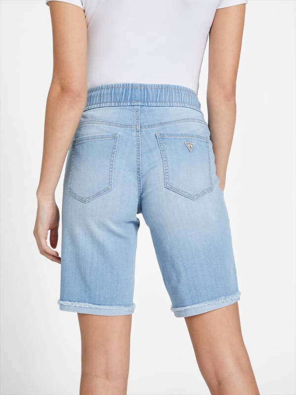 Factory Eco Katya Denim Jogger Shorts Blue M
