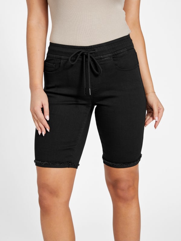 Denim discount jogger shorts