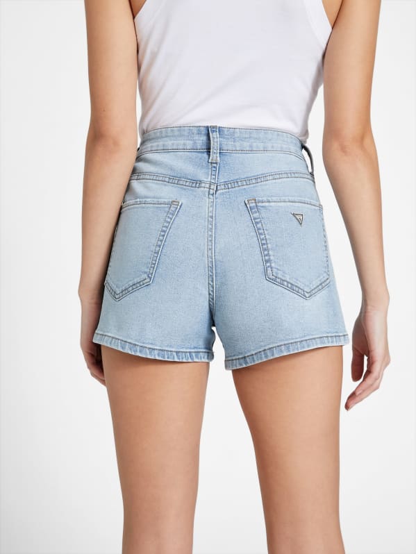 Factory Faye Denim Shorts Blue 27