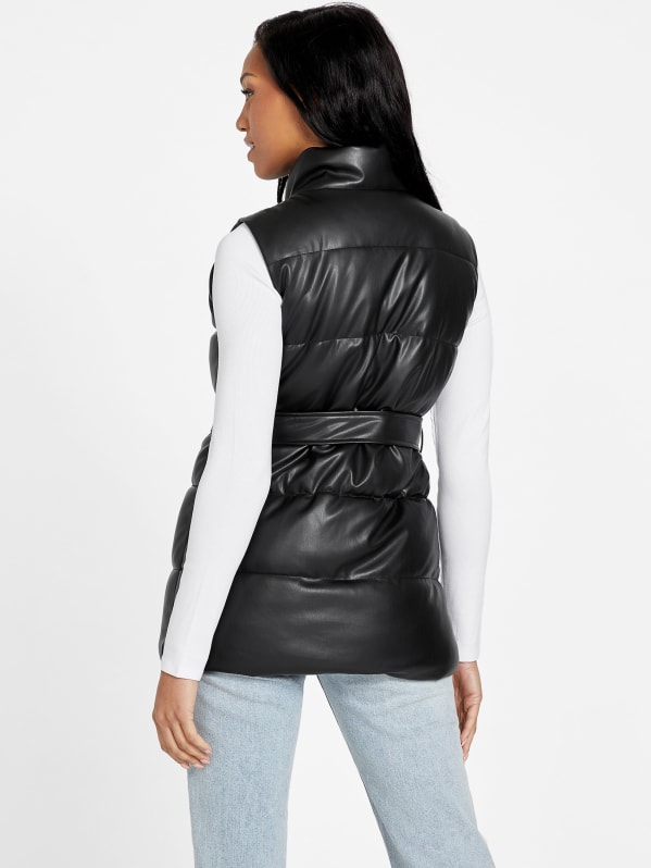 Core Leather Vest [FAUX LEATHER]