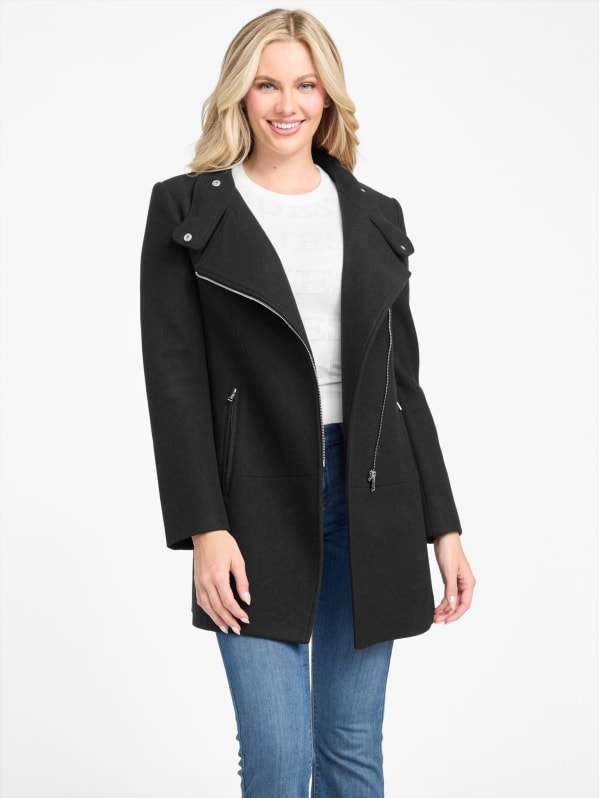 Guess women's black coat clearance