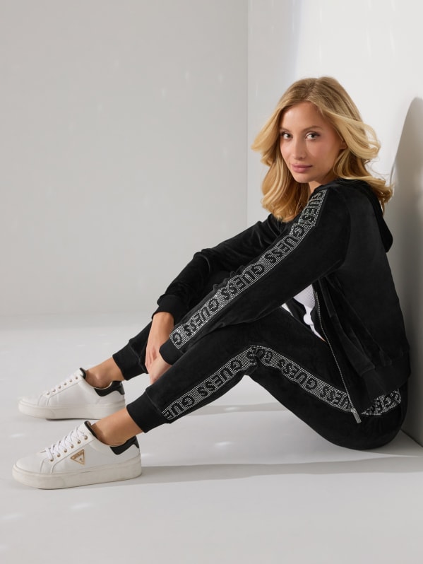 Guess best sale velour tracksuit