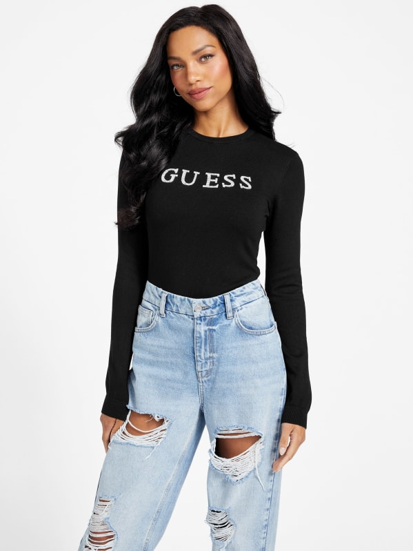 Guess sweater black best sale