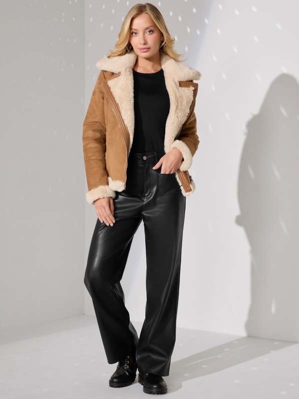 Guess butter faux leather pants online