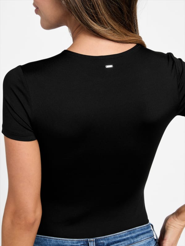 Sloane Solid Bodysuit | GUESS Factory
