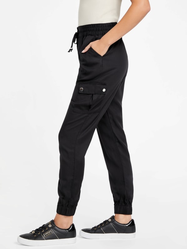 Factory Nyla Cargo Joggers Black L