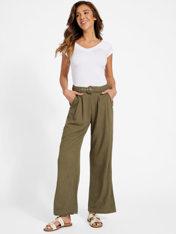 Guess linen pants store