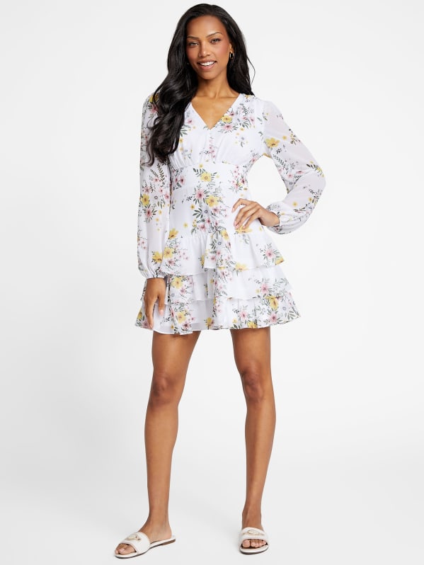 Guess white floral dress deals