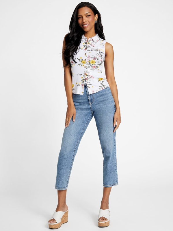 Ibiza Printed Top | GUESS Factory