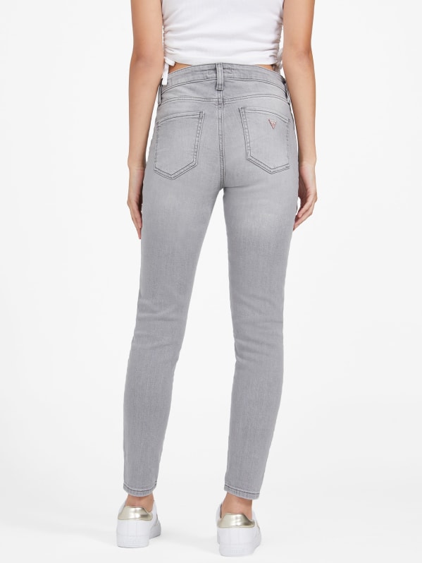 Grey low rise skinny jeans store