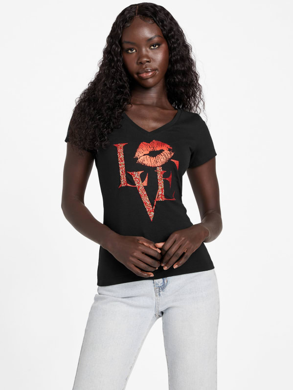 Guess v neck tee Clearance