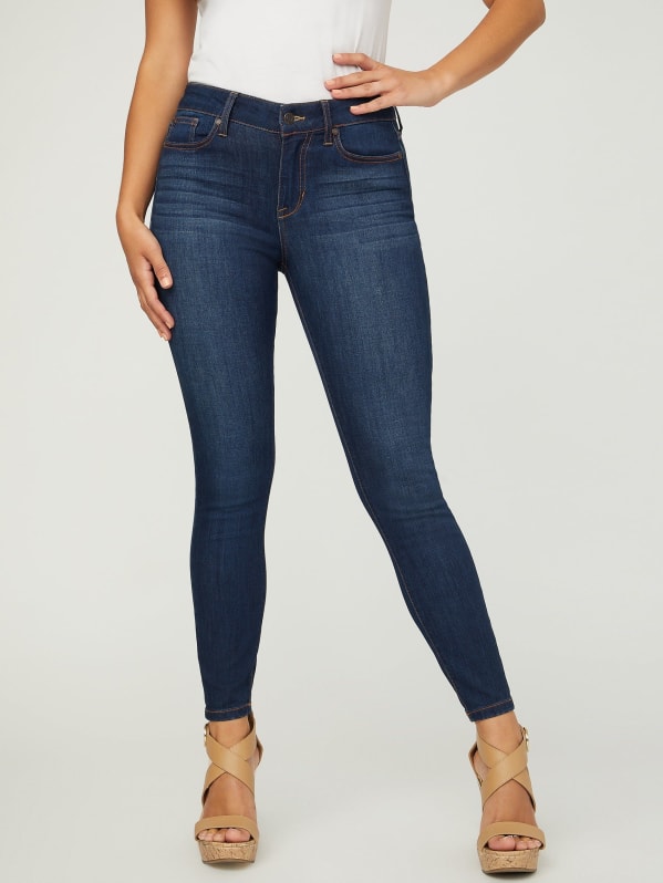 Jayden Mid-Rise Coated Skinny Jeans