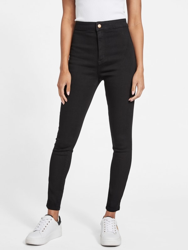 Guess black high waisted jeans clearance
