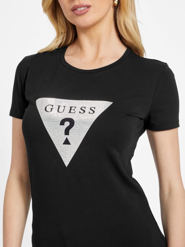 Guess triangle logo tee top