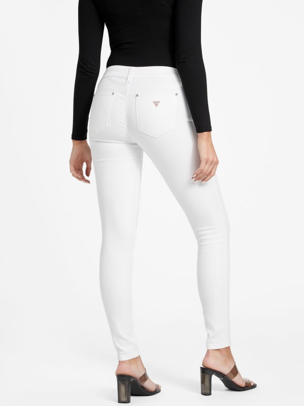 Sienna Curvy Mid Rise Skinny Jeans GUESS Factory Ca