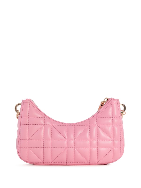 Pink quilted purse online