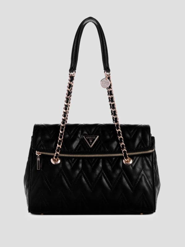 Guess sweet candy large quilted satchel top