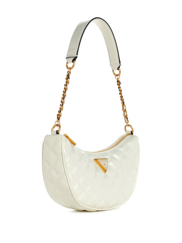 Guess white cheap quilted handbag