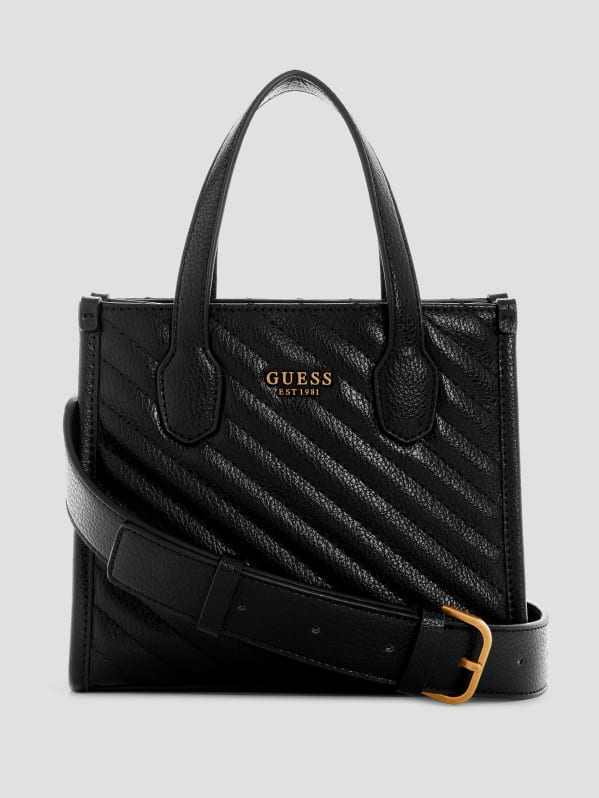 Guess black tote bag sales