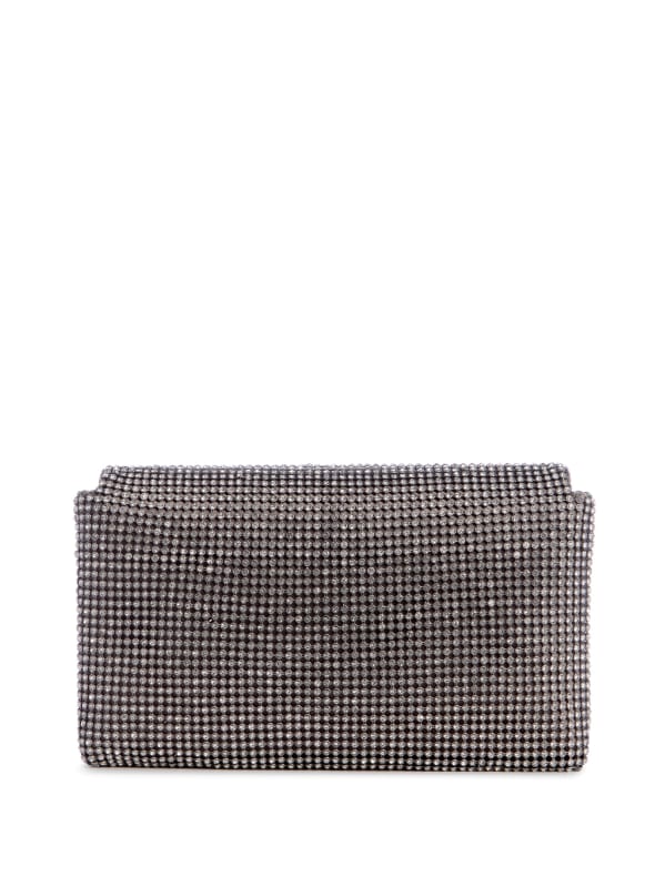 Guess silver clutch bag shop