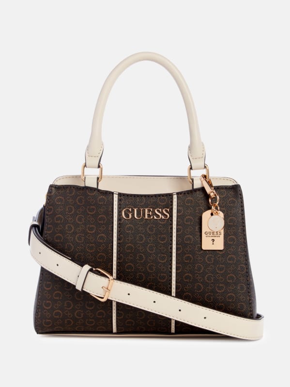 Zadora Faux Leather Satchel GUESS Factory