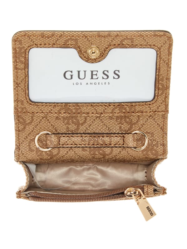 GUESS Laurel Quattro G Micro Mini Bag Brown One Size