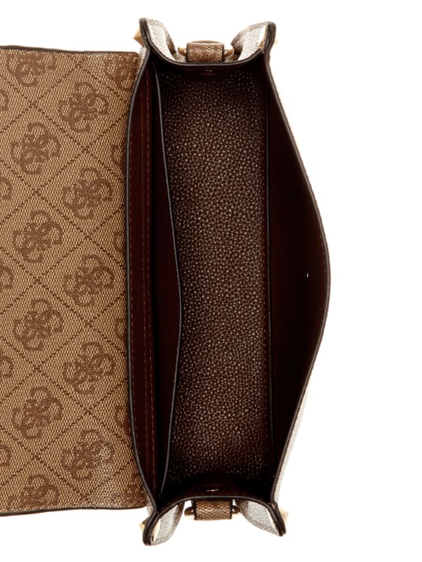 Meridian Quattro G Fold-Over Shoulder Bag | GUESS 