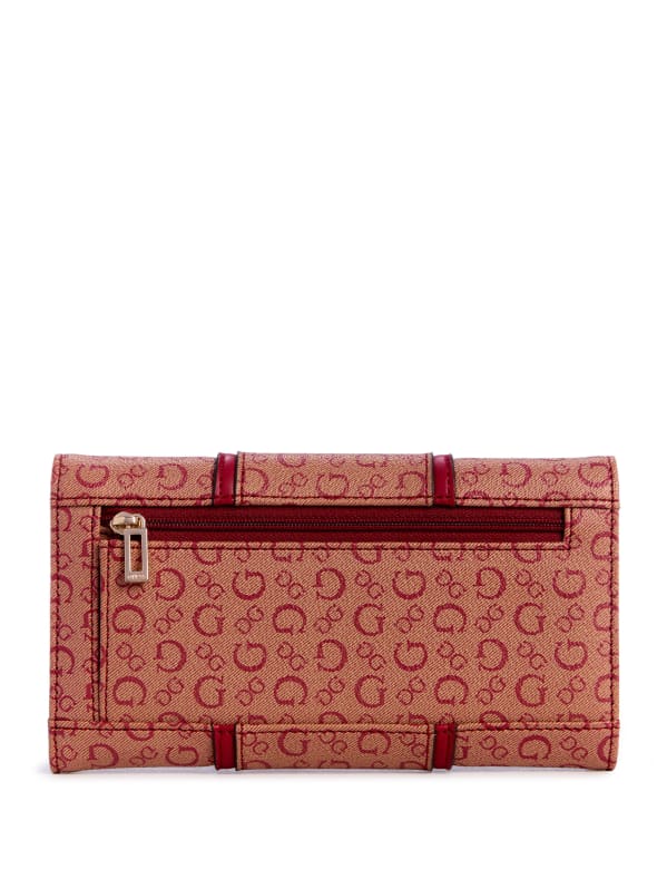 Factory Ange Slim Clutch Wallet Red One Size