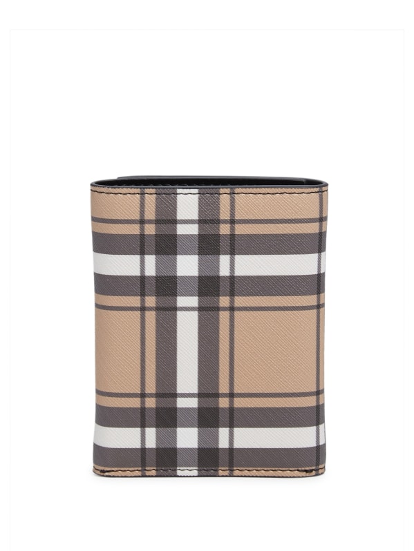 Vintage check international bifold wallet sale