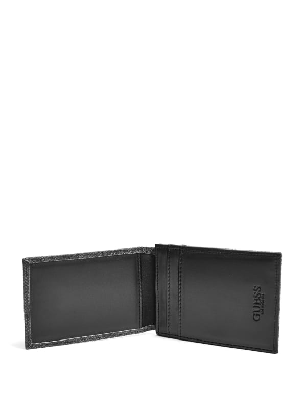 Don Logo Print Magnetic Card Case GUESS
