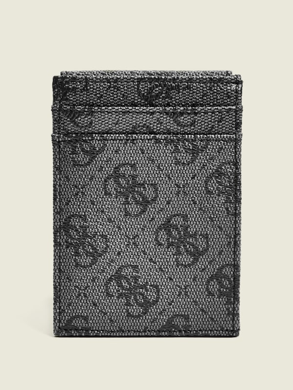 Don Logo-Print Magnetic Card Case | GUESS