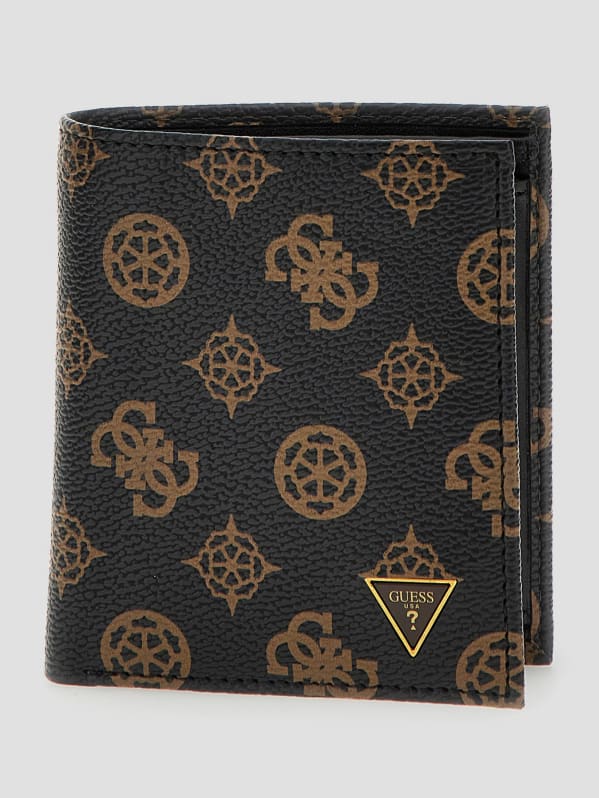 Guess men's leather wallet deals